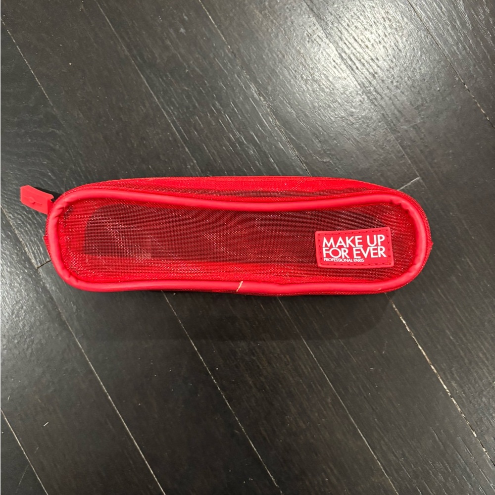 Make Up For Ever Red Cosmetic Pouch